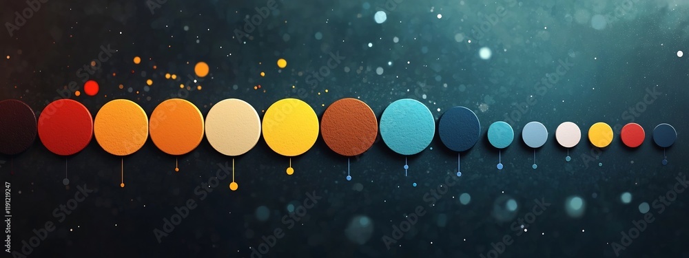 Poster visually striking representation of the electromagnetic spectrum highlighting the different frequenc