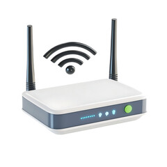 Modern Wireless Router High Speed Internet Network Device web wifi home data fast home smart signal 