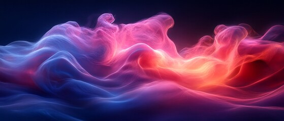 Dynamic abstract design template with vibrant morphing colors for creative advertising concepts