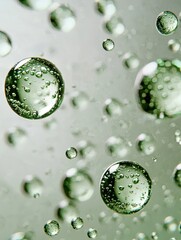 Suspended Green Droplets: A Macro View