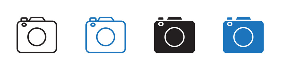 Camera icon Flat line symbol