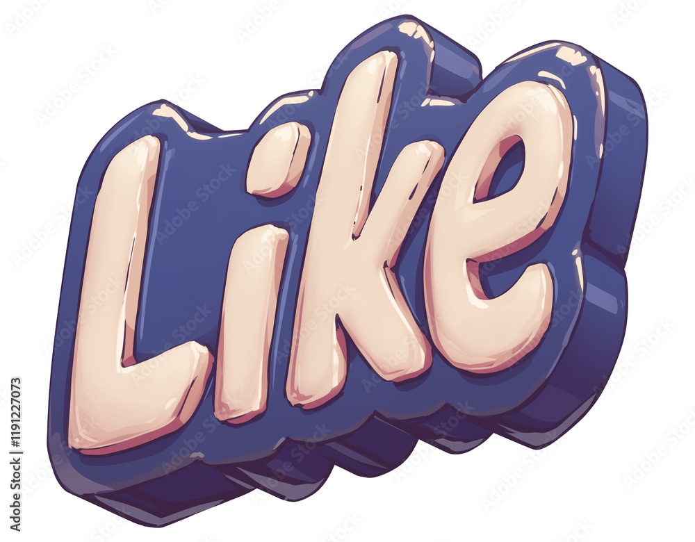 Poster glossy 3d like icon with smooth finish and vibrant colors, isolated on transparency background, perf