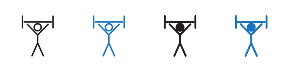 Fitness icon Flat line symbol