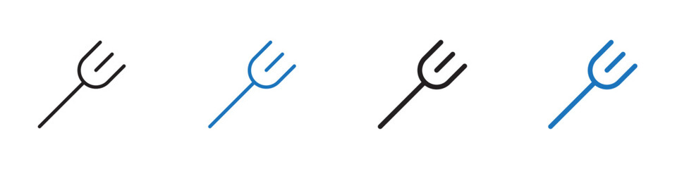 Fork icon Flat line symbol
