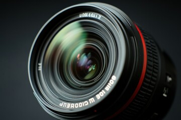 Close-up View of Camera Lens