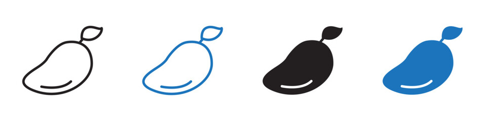 Mango icon Flat line symbol