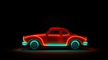 Obraz premium red carin black background 