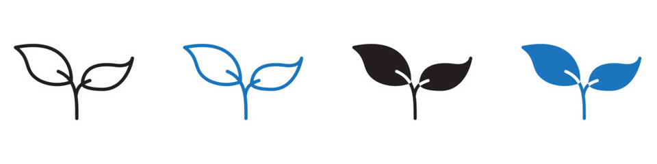 Plant icon Flat line symbol