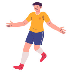 Football Player Illustration