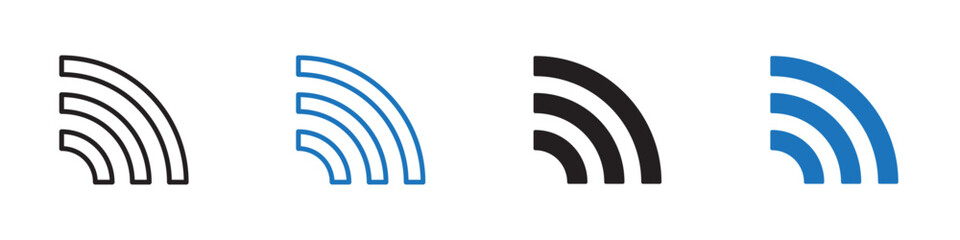 Wifi icon Flat line symbol