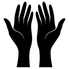 silhouette of hands