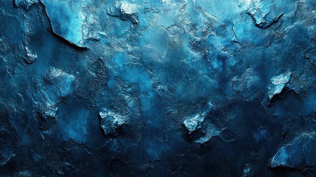 Deep Blue Textured Stone Surface Background
