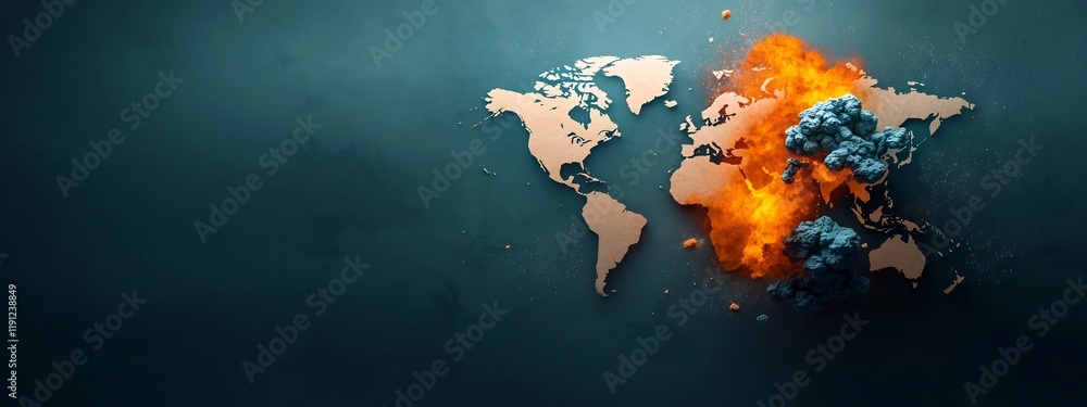 Poster detailed of a graphic showing the frequency distribution of earthquakes around the world the image i