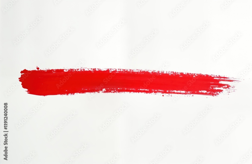Poster red crayon stroke on transparent background. simple art design element. hand drawn. use as graphic d