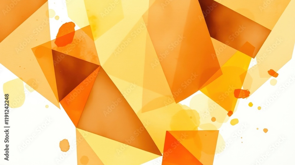 Poster abstract background with triangles