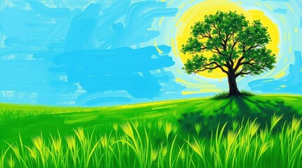 sunset over wheat field