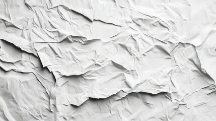 Fototapeta premium Crinkled White Poster Texture