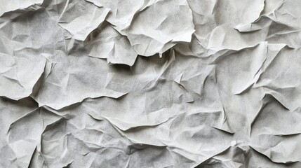 Crinkled White Poster Texture