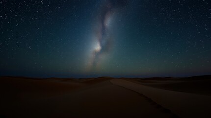 Night sky full of stars in the mountain forest - Milky Way Galaxy