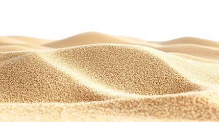 Golden Sand Dunes White Background Texture
