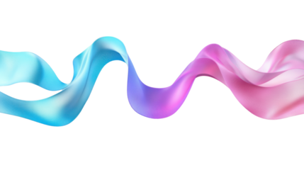 Floating ribbon banner transparent background