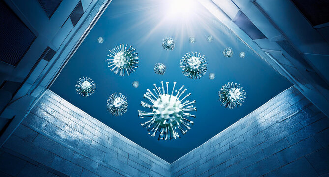 HMPV virus - Human metapneumovirus, HMPV Virus  Microscopic View
