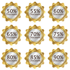 Eye-Catching Deals: Discount Stickers Design