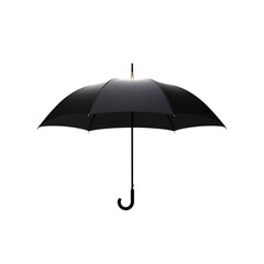 Elegant Black Umbrella Rain Drops Dark Background Studio Shot 3d wet art mood life high shade image 