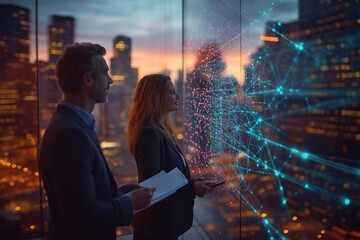 Futuristic Business Collaboration with Digital Network