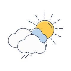 sunlight shining through clouds icon, sunlight shining through clouds vector,