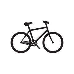 Obraz premium vector of black silhouette of bicycle 