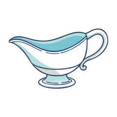 gravy boat vector icon, gravy boat vector illustration - simple illustration of gravy boat, perfect for logos and iconsgravy boat
