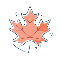 maple leaf vector icon, maple leaf vector illustration - simple illustration of maple leaf, perfect for logos and iconsmaple leaf