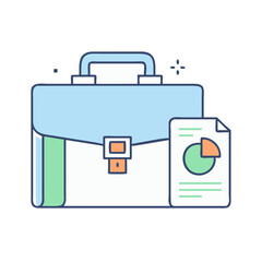 briefcase vector icon, briefcase vector illustration - simple illustration of briefcase, perfect for logos and iconsbriefcase