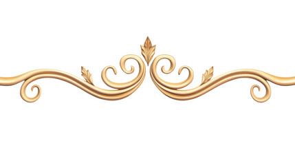 Fototapeta premium Elegant wave divider for sections transparent background