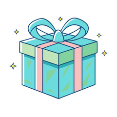 gift box vector icon, gift box vector illustration - simple illustration of gift box, perfect for logos and iconsgift box