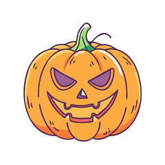cackling jack o lantern vector icon, cackling jack o lantern vector illustration - simple illustration of cackling jack o lantern, perfect for logos and icons cackling jack o lantern