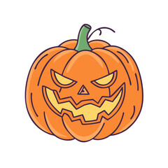 cackling jack o lantern vector icon, cackling jack o lantern vector illustration - simple illustration of cackling jack o lantern, perfect for logos and icons cackling jack o lantern
