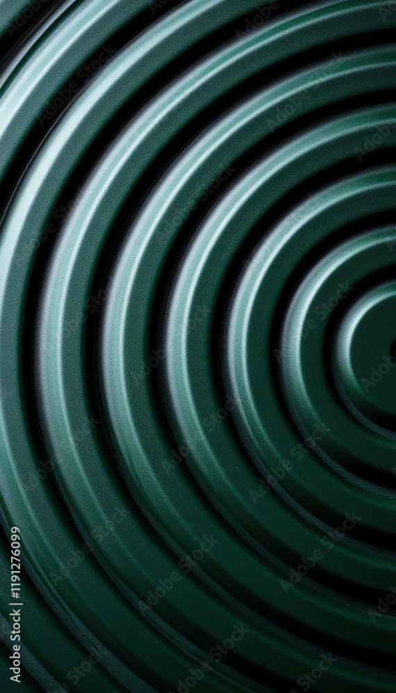 Aufkleber a mesmerizing abstract background featuring concentric circular patterns in a deep green tone, perfe