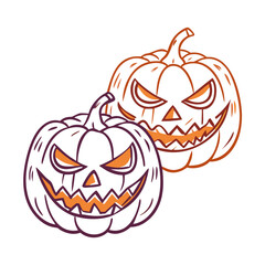 eerie jack o lantern faces vector icon, eerie jack o lantern faces vector illustration - simple illustration of eerie jack o lantern faces, perfect for logos and icons eerie jack o lantern faces