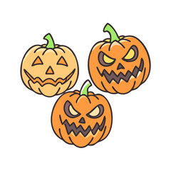 eerie jack o lantern faces vector icon, eerie jack o lantern faces vector illustration - simple illustration of eerie jack o lantern faces, perfect for logos and icons eerie jack o lantern faces