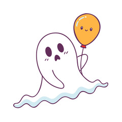 floating ghost vector icon, floating ghost vector illustration - simple illustration of floating ghost, perfect for logos and icons floating ghost