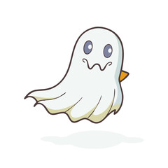 floating ghost vector icon, floating ghost vector illustration - simple illustration of floating ghost, perfect for logos and icons floating ghost