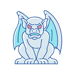 gargoyle vector icon, gargoyle vector illustration - simple illustration of gargoyle, perfect for logos and icons gargoyle