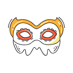 halloween party mask vector icon, halloween party mask vector illustration - simple illustration of halloween party mask, perfect for logos and icons halloween party mask