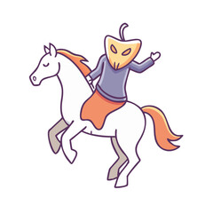 headless horseman vector icon, headless horseman vector illustration - simple illustration of headless horseman, perfect for logos and icons headless horseman