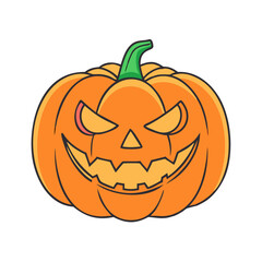 jack o lantern vector icon, jack o lantern vector illustration - simple illustration of jack o lantern, perfect for logos and icons jack o lantern