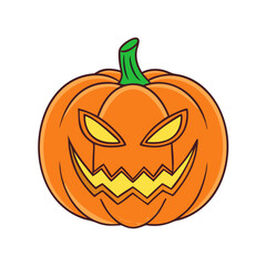 jack o lantern vector icon, jack o lantern vector illustration - simple illustration of jack o lantern, perfect for logos and icons jack o lantern