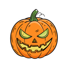 jack o lantern vector icon, jack o lantern vector illustration - simple illustration of jack o lantern, perfect for logos and icons jack o lantern