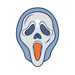 scream mask vector icon, scream mask vector illustration - simple illustration of scream mask, perfect for logos and icons scream mask